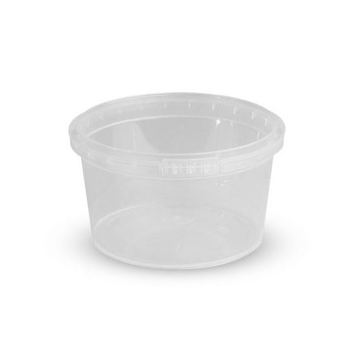 120ML Clear Plastic Ring Lock Container & Lid