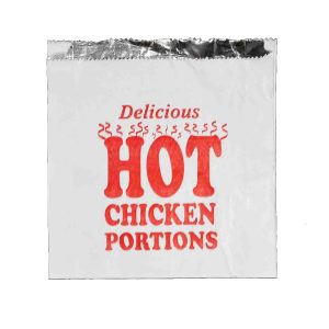 Chicken Portions Hot Food Foil Bag - Catex.ie