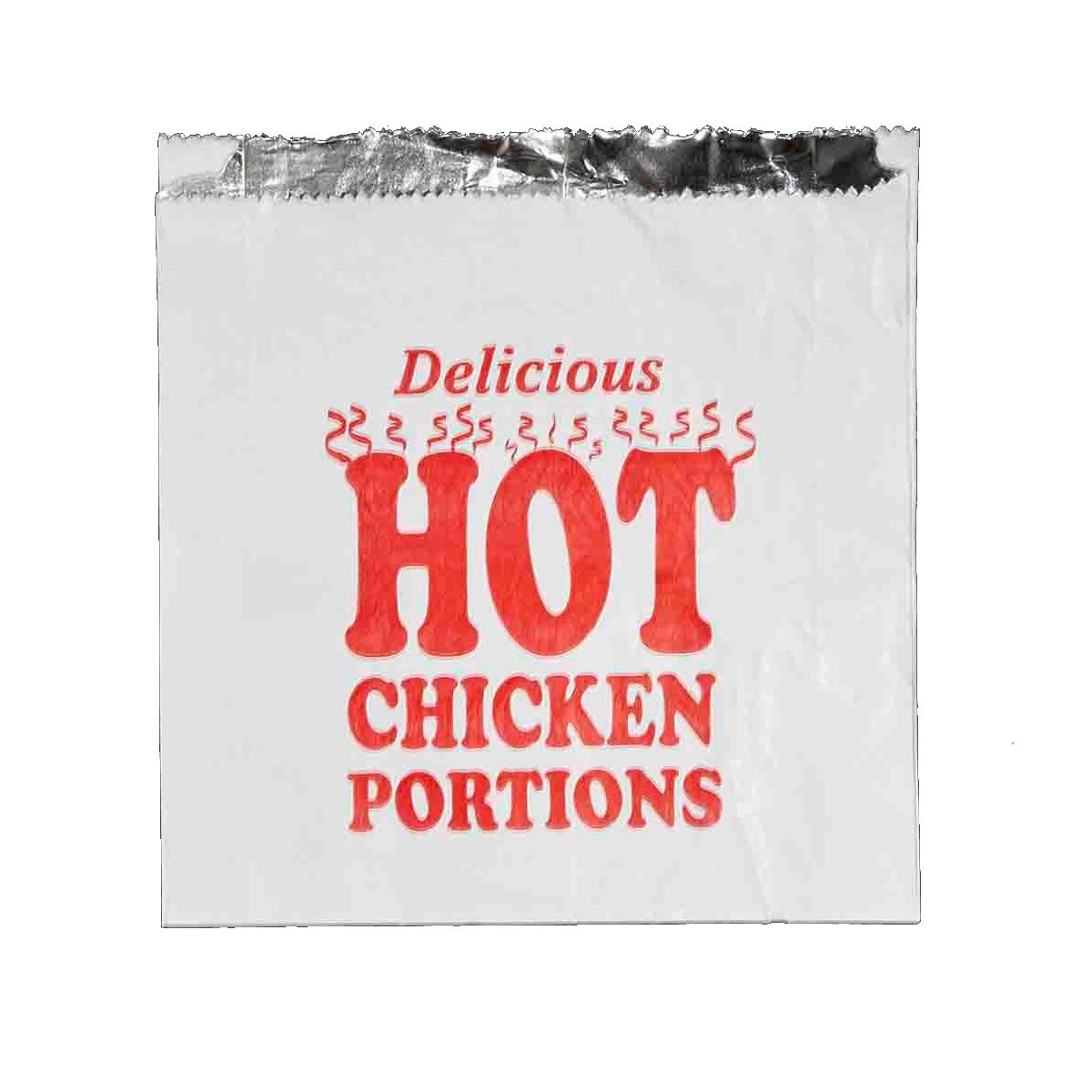 Chicken Portions Hot Food Foil Bag 7 X 9 X 7 Inch