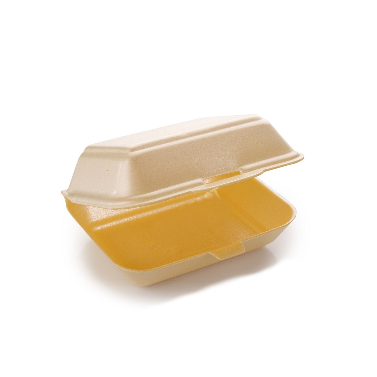 HP2 Champagne Polstyrene Foam Meal Containers