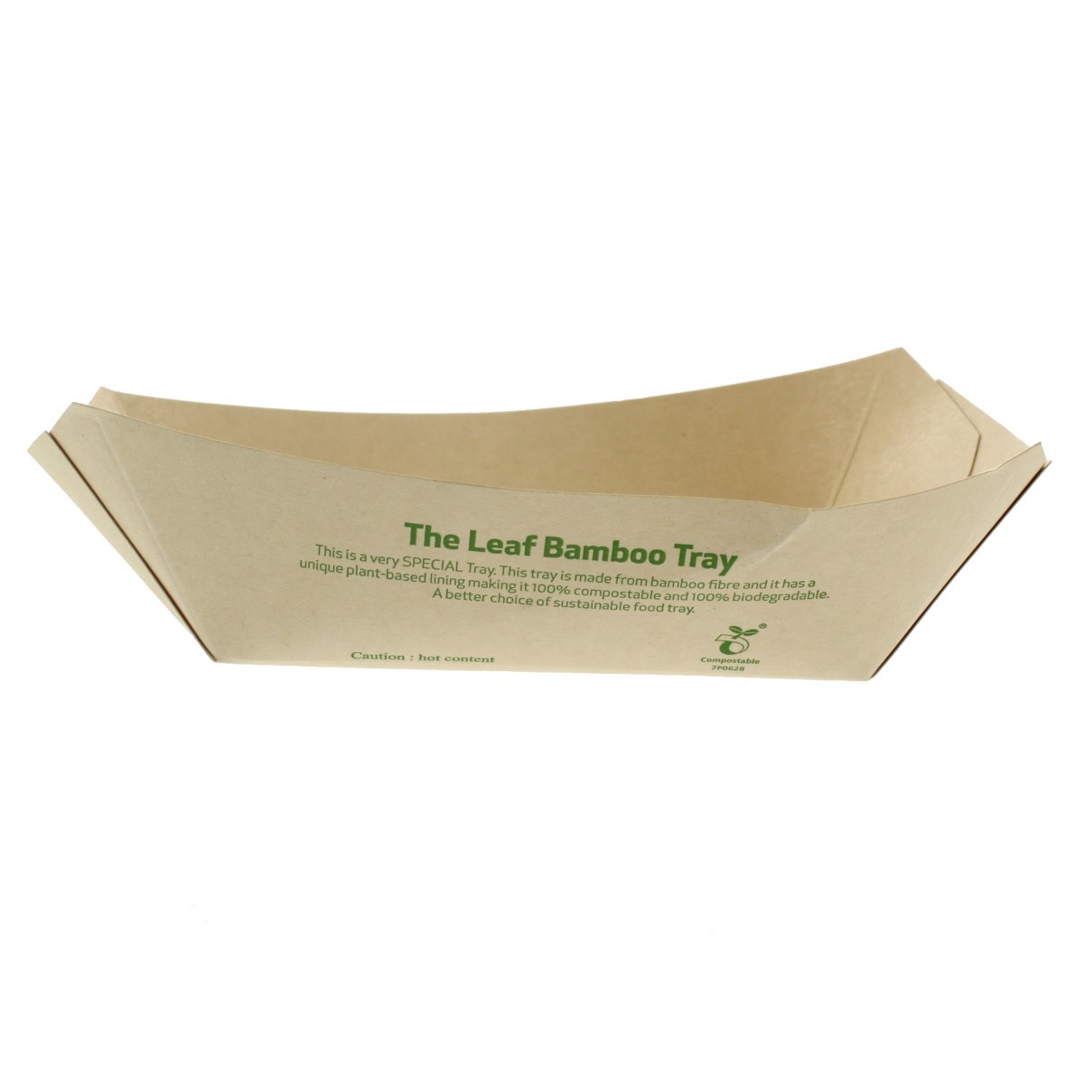Leafware Compostable Bamboo Paper Food Tray