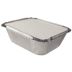 No.2 Takeaway Foil Tray Container & Lid Combo 4 X 5 Inch