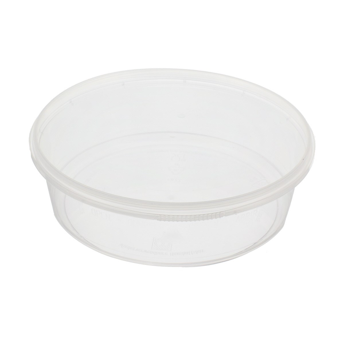 Round Plastic Cake Container With Lid 185 X 56MM