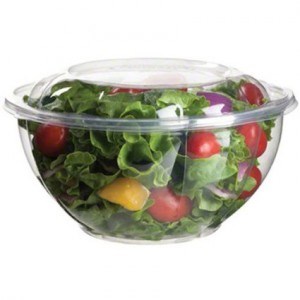 Sanplast 1500CC Clear Salad Bowl & Flat Lid