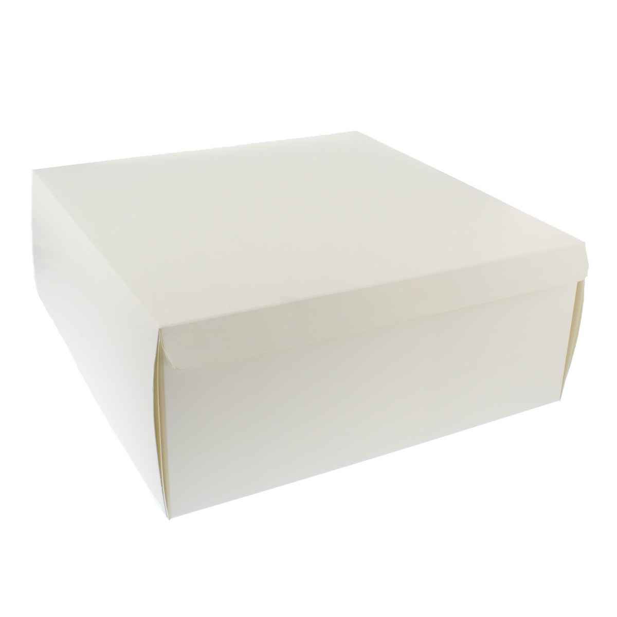 White Cake Boxes 12 X 12 X 5 Inch 275 Gsm 450 Micron Hinged