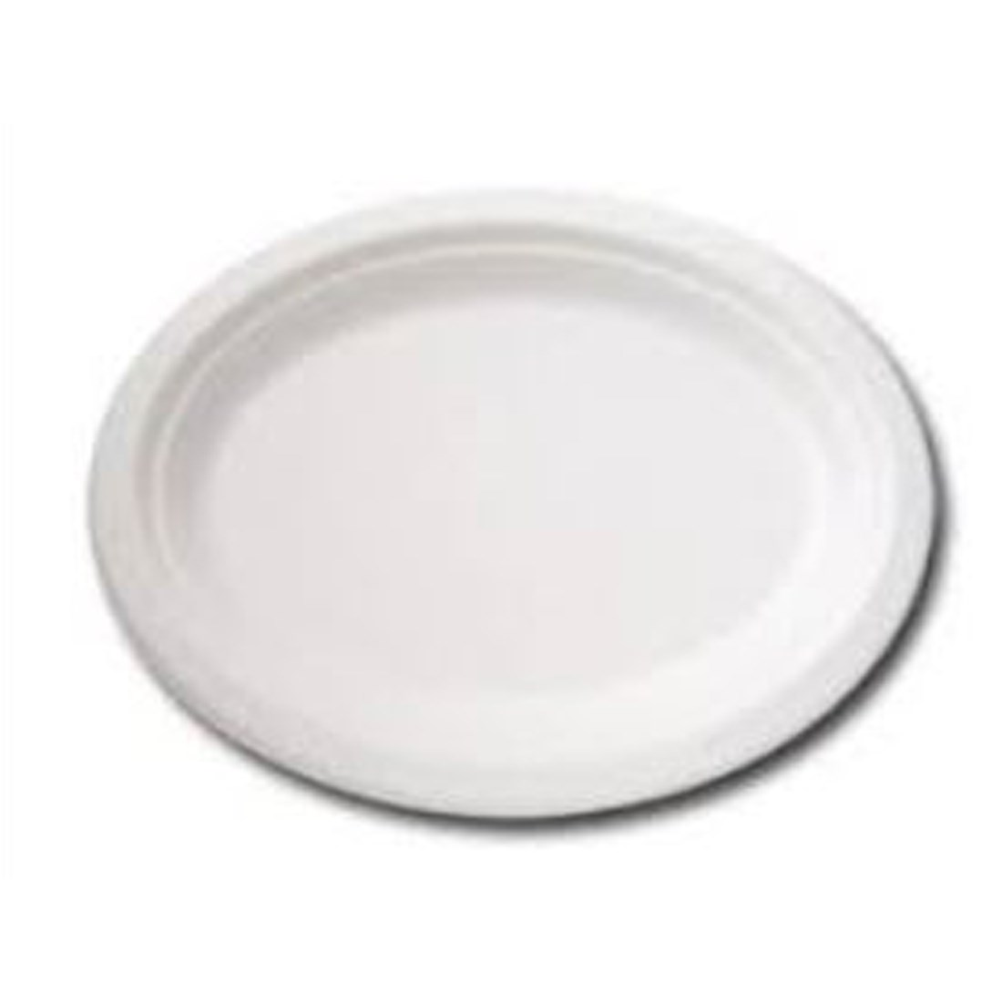 10 Inch Oval Compostable Bagasse Plate