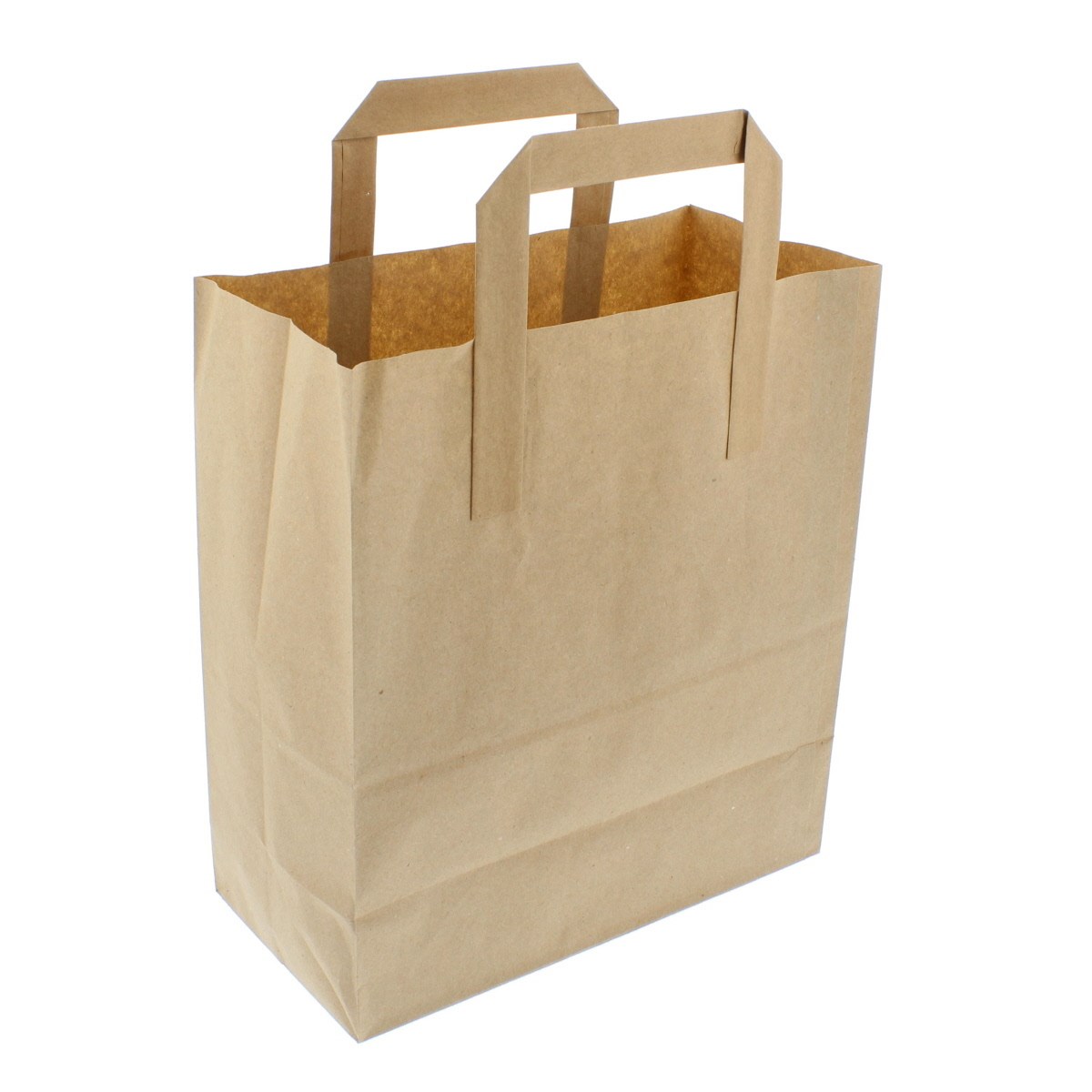 Brown Kraft Paper Carrier Bags 7 + 4 X 9 Inch Outer Handles