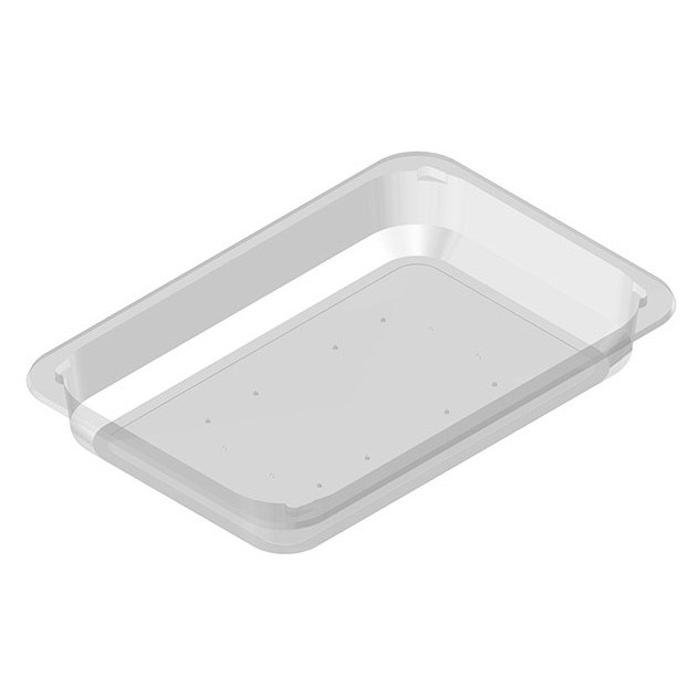 D1537 Blk Padded food Tray 260 X 177 X 37MM