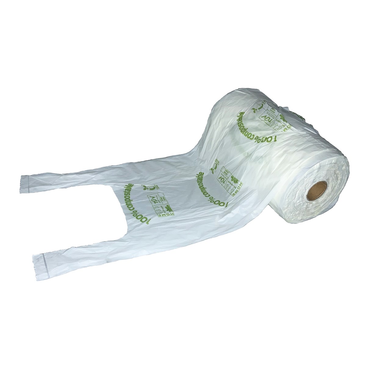 Leafware Bag on Roll Natural With Handle 200 X 130 X 415MM
