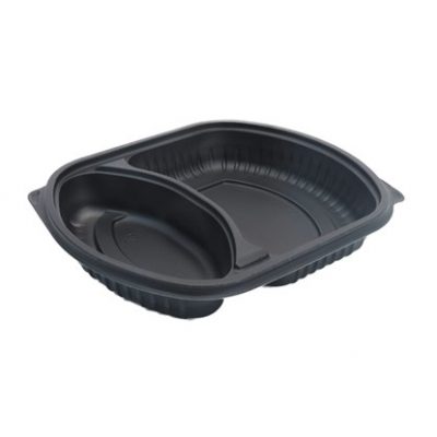 34oz 2 Compart Microwave Tray Base - Catex.ie