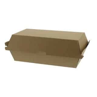 Corrugated Clamshell Box - Brown Kraft Corrugated Snack Box