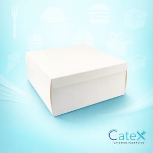 10x10x4 Inch White Cake Boxes Ireland - Bulk pack of 100 premium 250GSM folding bakery boxes