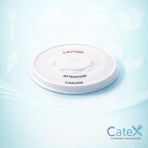 12/16oz Clear Flat Lids Ireland - Pack of 1000 PET plastic lids with straw hole