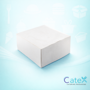 12 Inch White Cake Boxes Ireland - Bulk pack of 100 hinged white 12x12x4 inch bakery boxes