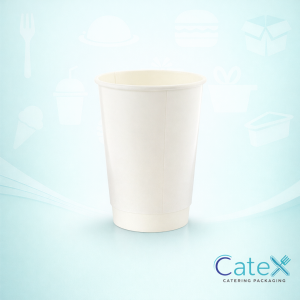 12oz White Double Wall Disposable Coffee Cups Ireland for hot beverages