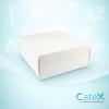 12x12x5 Inch White Cake Boxes Ireland - Bulk pack of 50 heavy duty 275GSM hinged boxes