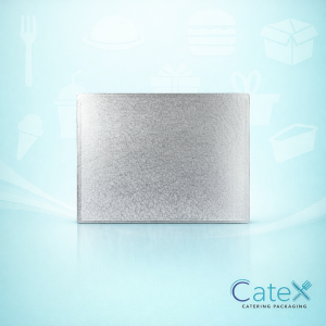 18 x 30 Cake Drum Ireland - Bulk pack of 5 extra large silver 12mm thick rectangular cake boards