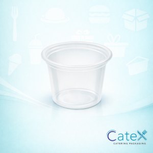 1oz Portion Pots Ireland - Bulk pack of 2500 Olympia clear plastic sauce cups