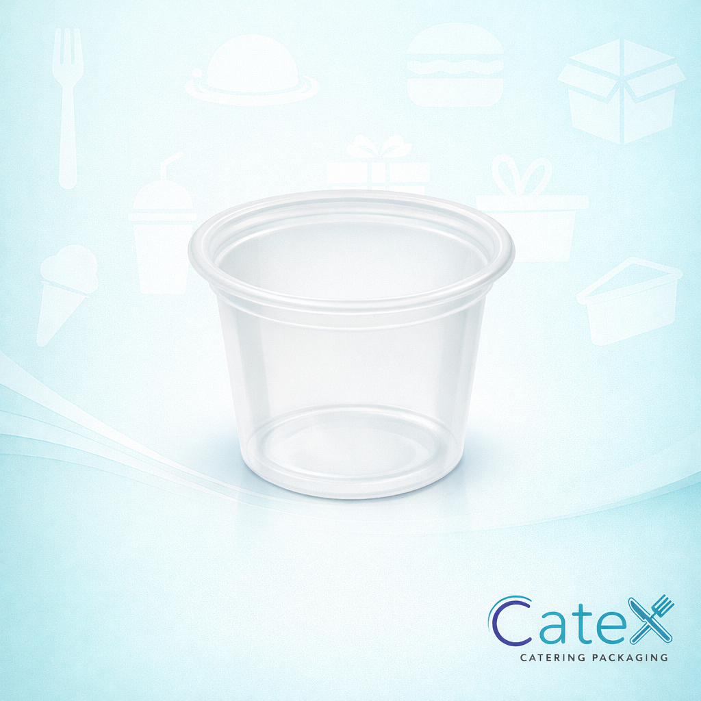 1oz Portion Pots Ireland - Bulk pack of 2500 Olympia clear plastic sauce cups