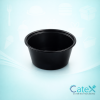 2oz Black Portion Pots Ireland - Bulk pack of 2500 black plastic sauce cups