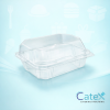 4 Doughnut Plastic Hinged Boxes Ireland - Bulk pack of 250 clear bakery clamshells