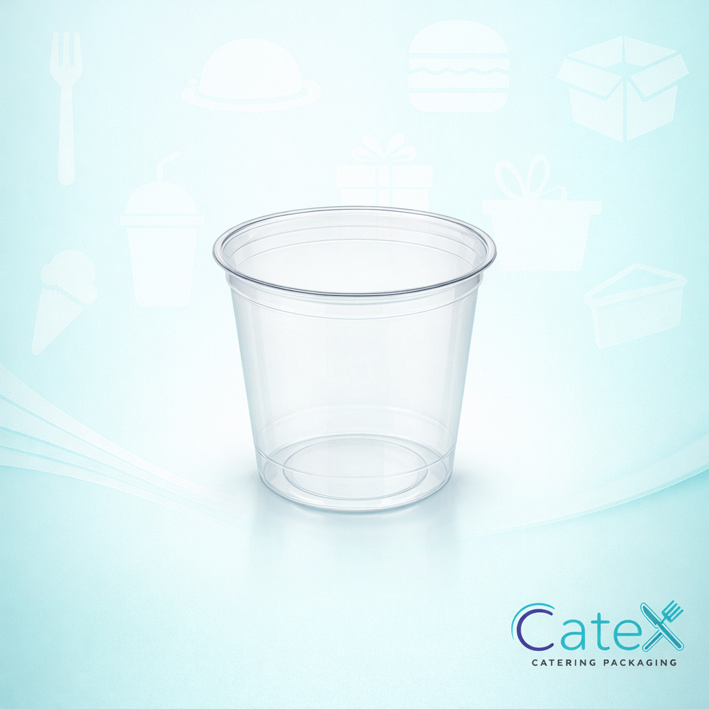 470ml Round Deli Pots Ireland - Bulk pack of 800 clear plastic 16oz food containers