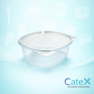 750cc 2 Cavity Salad Containers Ireland - Bulk pack of 400 clear square 2-compartment deli boxes