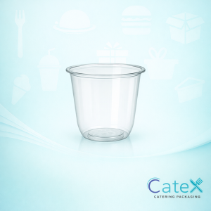 8oz PET Dessert Pots Ireland - Bulk pack of 1000 clear plastic cold food cups