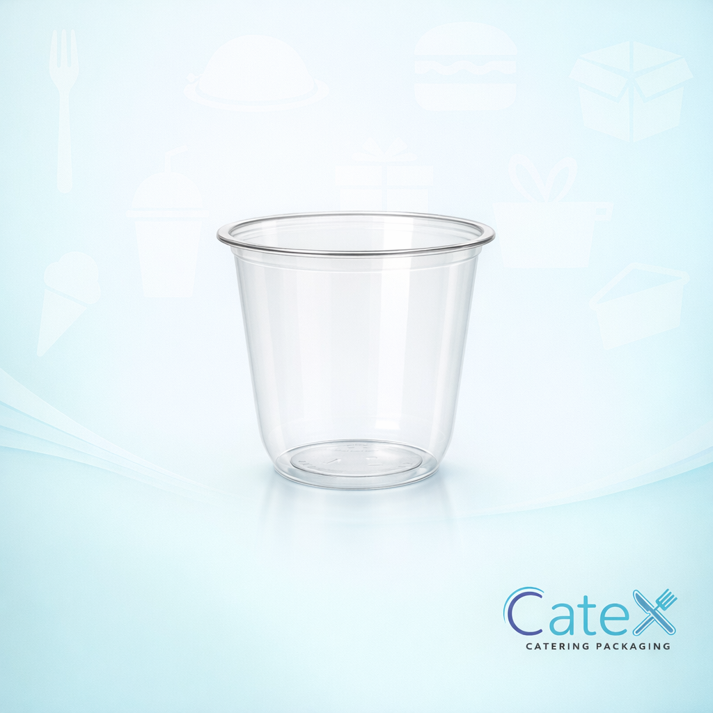 8oz PET Dessert Pots Ireland for catering and deli food display
