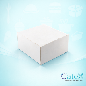 8x8x4 Inch Crash Lock Cake Boxes Ireland - Bulk pack of 180 auto-assembly white bakery boxes