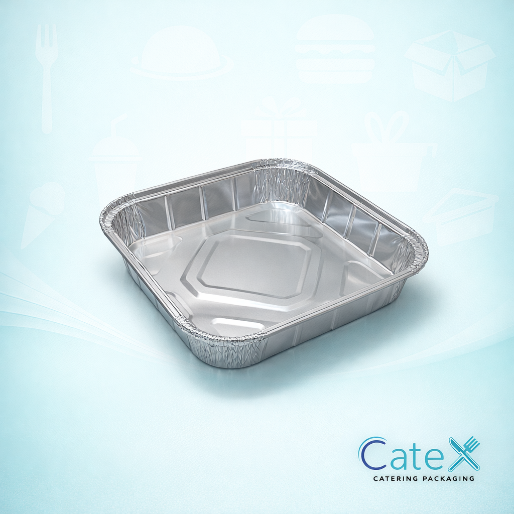 9 Inch Square Foil Dishes Ireland - Bulk pack of 250 disposable square aluminum 229mm trays