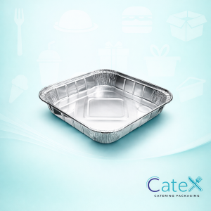 9x9 Foil Containers Ireland - Bulk pack of 200 large square aluminum trays