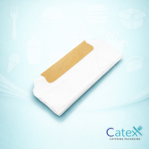 Bulk pack of 1000 brown kraft baguette trays with integrated paper wrap