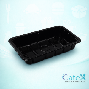 C345 Black Absorbent Food Trays Ireland - Bulk pack of 360 absorbent 220x130x45mm black trays