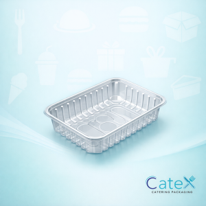 D1365 Black Padded Food Trays Ireland - Bulk pack of 200 absorbent 239x167x65mm deep black trays