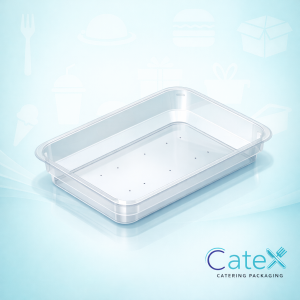 D1537 Black Padded Food Trays Ireland - Bulk pack of 200 absorbent 260x177x37mm black trays