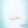 Bulk pack of 500 deep fill clear plastic sandwich wedges for retail food display