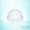 Dome Lids for Smoothie Cups Ireland - Bulk pack of 1000 clear PET dome lids with hole