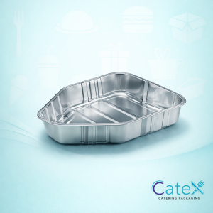 Large Smoothwall Chicken Trays Ireland - Bulk pack of 250 ovenable 288x217x46mm foil trays