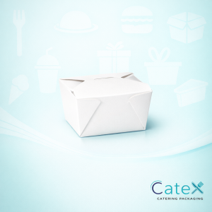 Large White Web Food Box Ireland - Bulk pack of 200 leak proof white kraft boxes