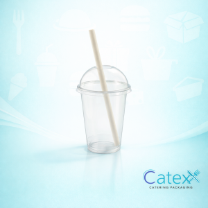 Pack of 250 Leaf jumbo white biodegradable paper straws 210mm x 10mm for milkshakes