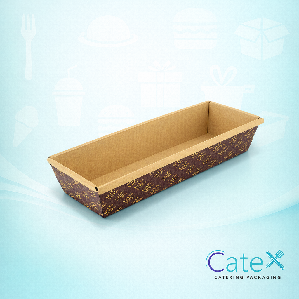 Long Cardboard Doughnut Trays Ireland - Bulk pack of 1000 printed kraft paper bakery trays