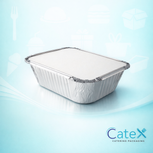 No.2 Takeaway Foil Trays Ireland - Bulk pack of 1200 aluminum containers and lids