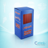 Bulk 4000 pack of Olympia jumbo straight red plastic drinking straws 200mm x 7mm