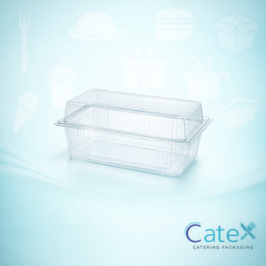 Patipack 2lb Plastic Cake Containers Ireland - Bulk pack of 400 clear recycled RPET loaf cake pods