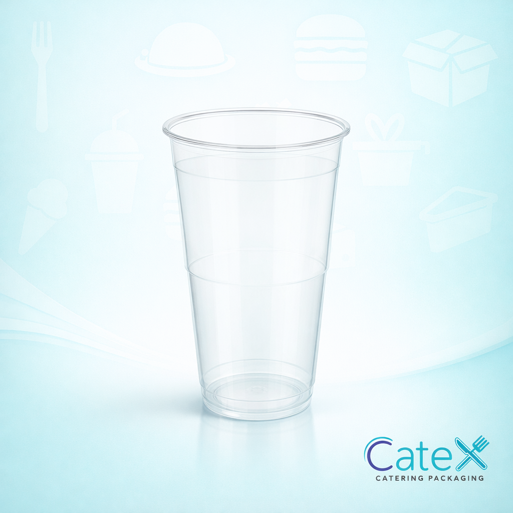 Plastic Half Pint Glasses Ireland - Bulk pack of 960 clear disposable beer tumblers