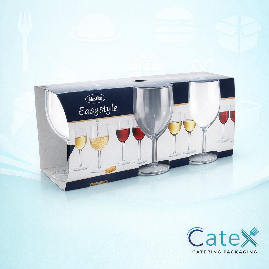 Reusable Plastic Wine Glasses Ireland - Pack of 36 clear hard plastic wine cups