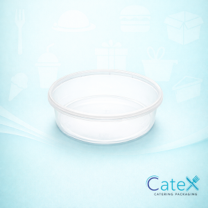 Round Plastic Cheesecake Containers Ireland - Bulk pack of 200 clear 185mm bakery containers