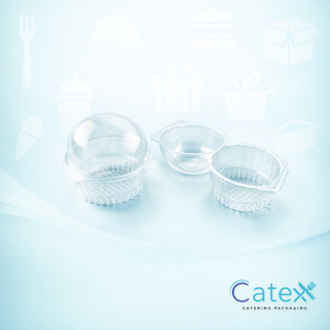 Single Muffin Clamshell Containers Ireland - Bulk pack of 750 clear individual cupcake pods