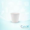 Single Wall Compostable Cup Ireland in plain white for hot coffee
